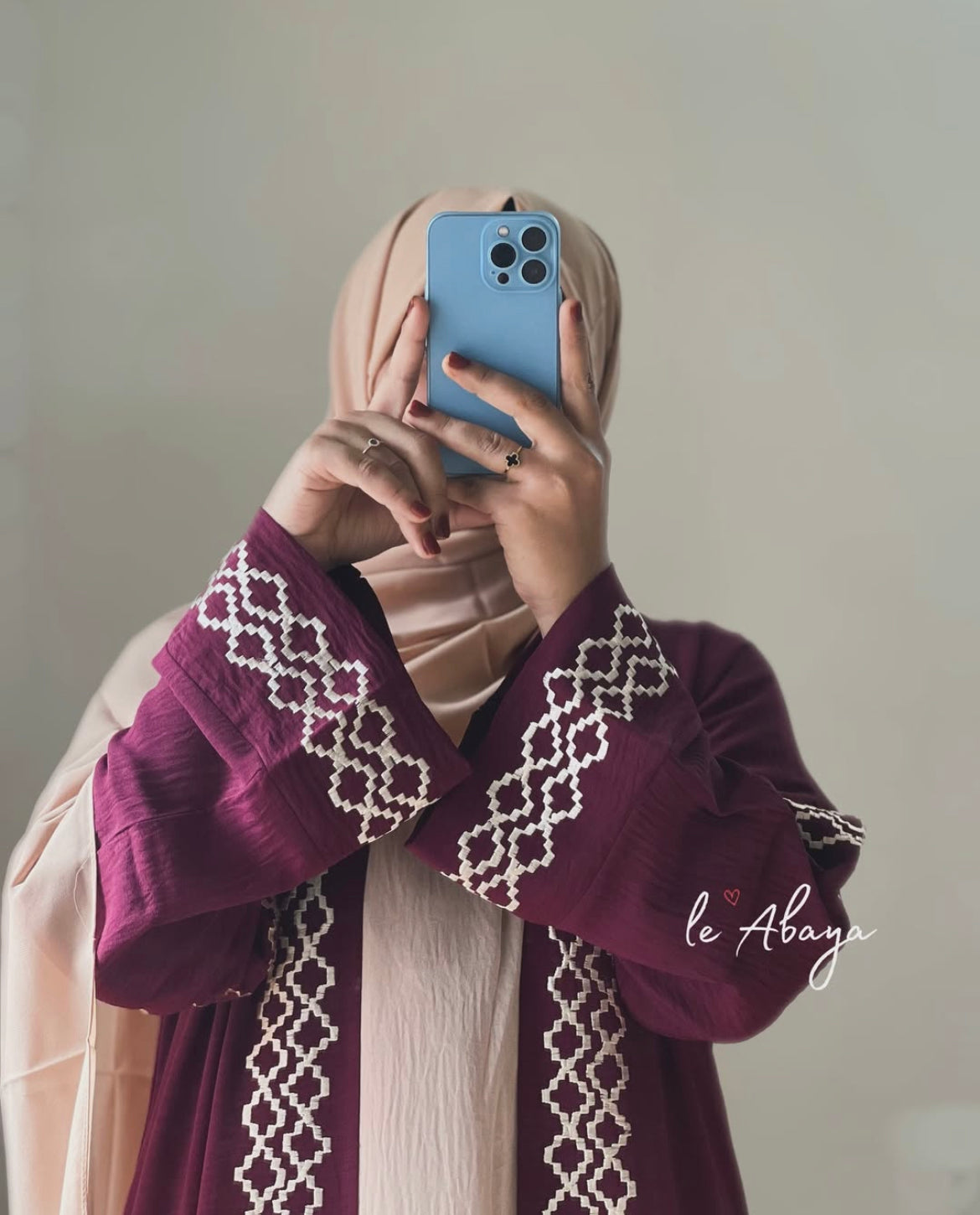 Maroon Abaya