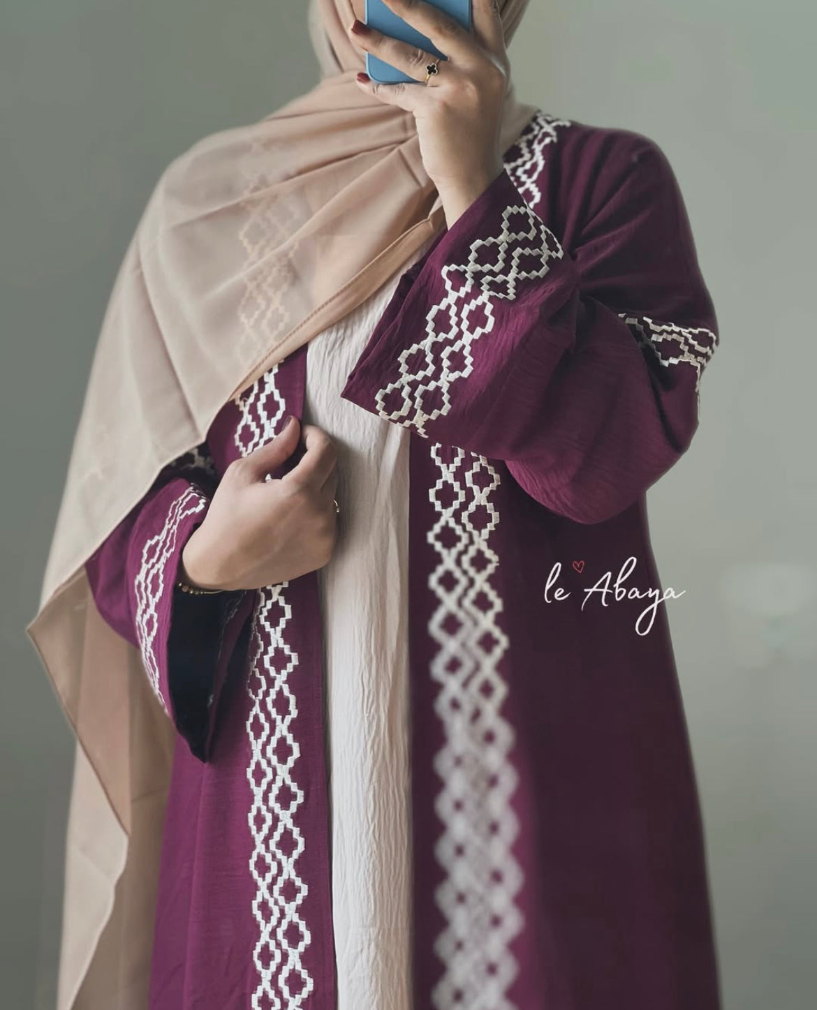 Maroon Abaya