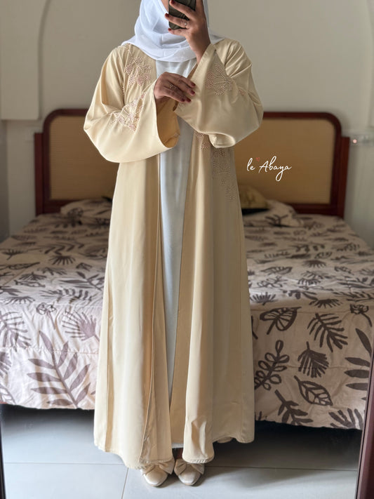 Butter yellow Abaya