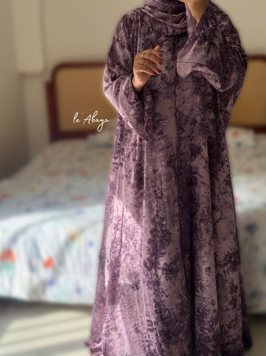 Marble Printed Abaya