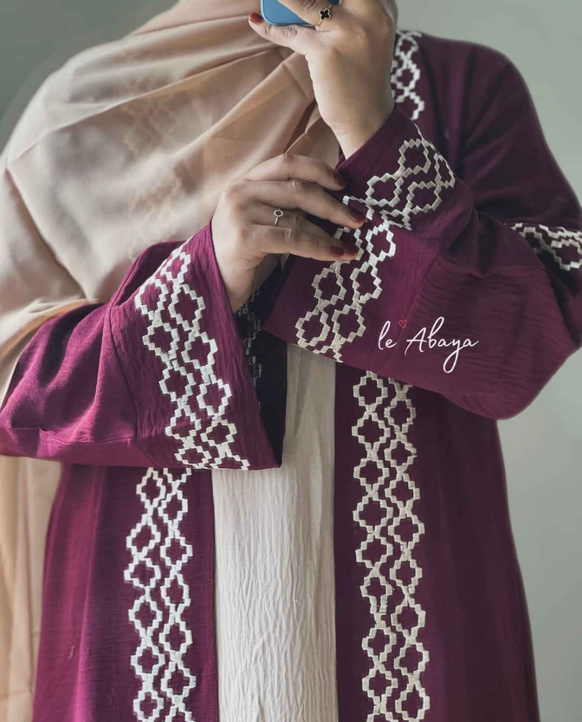 Maroon Abaya