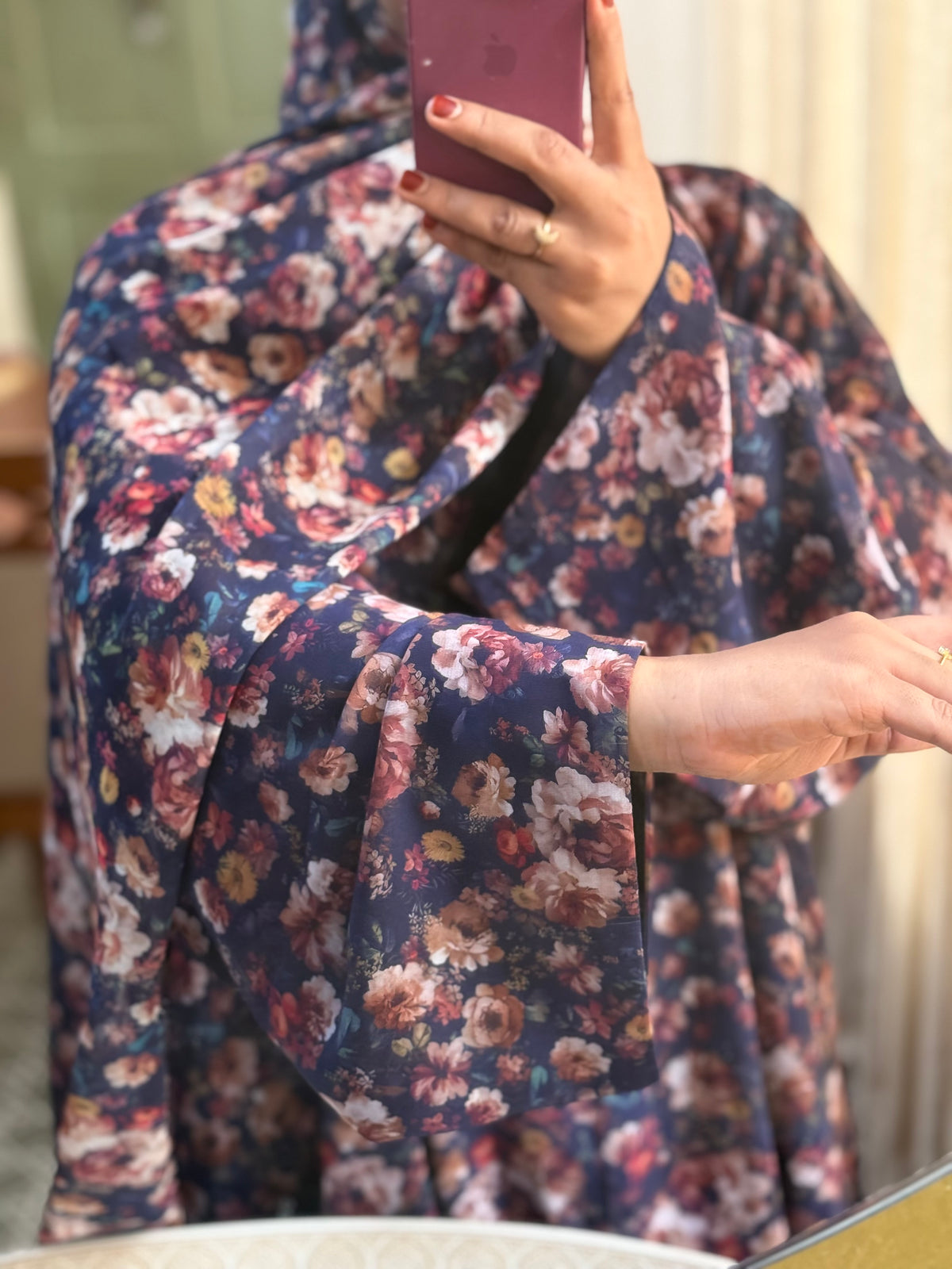 Floral Print Abaya