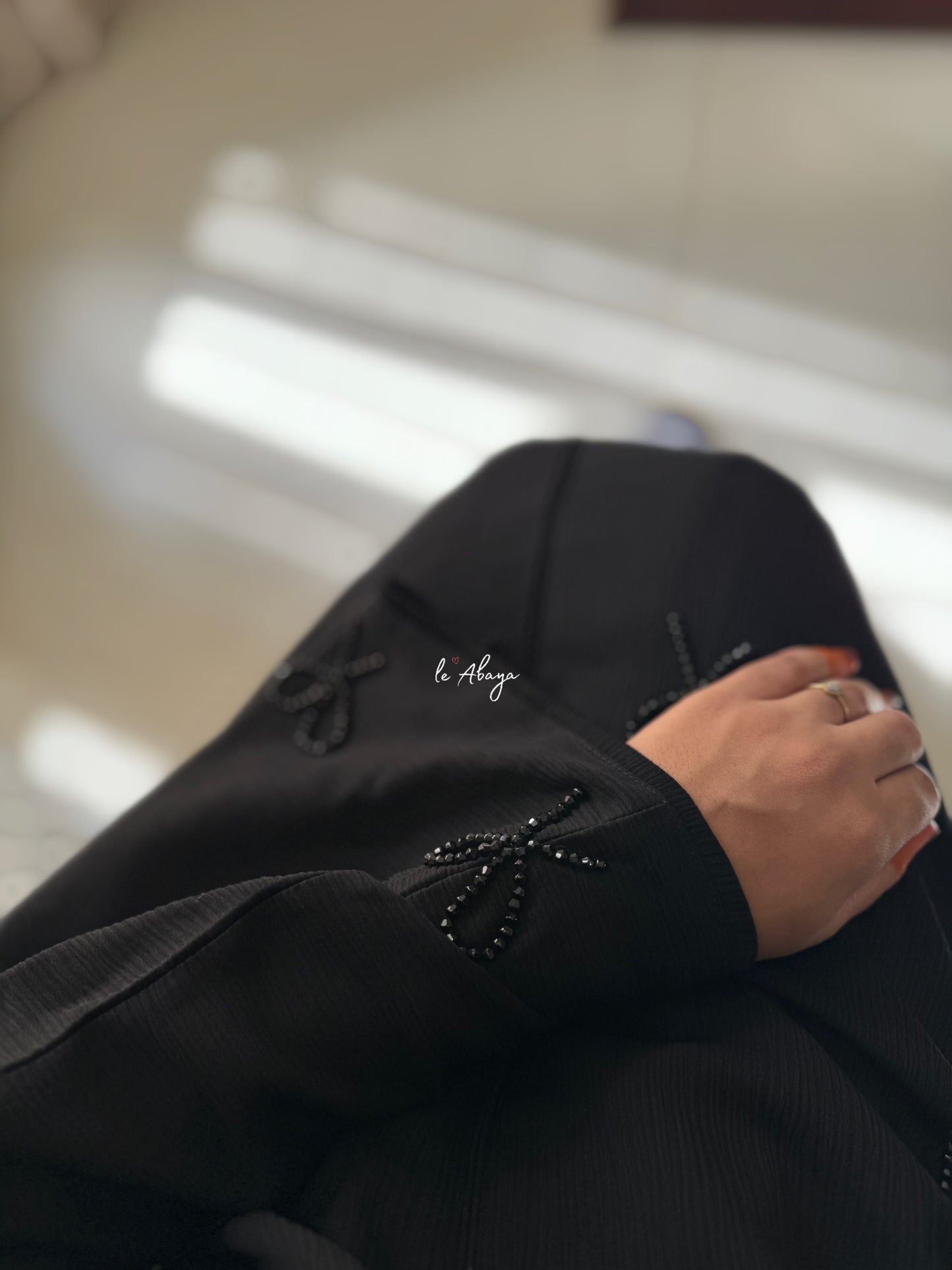 Black Bow Abaya
