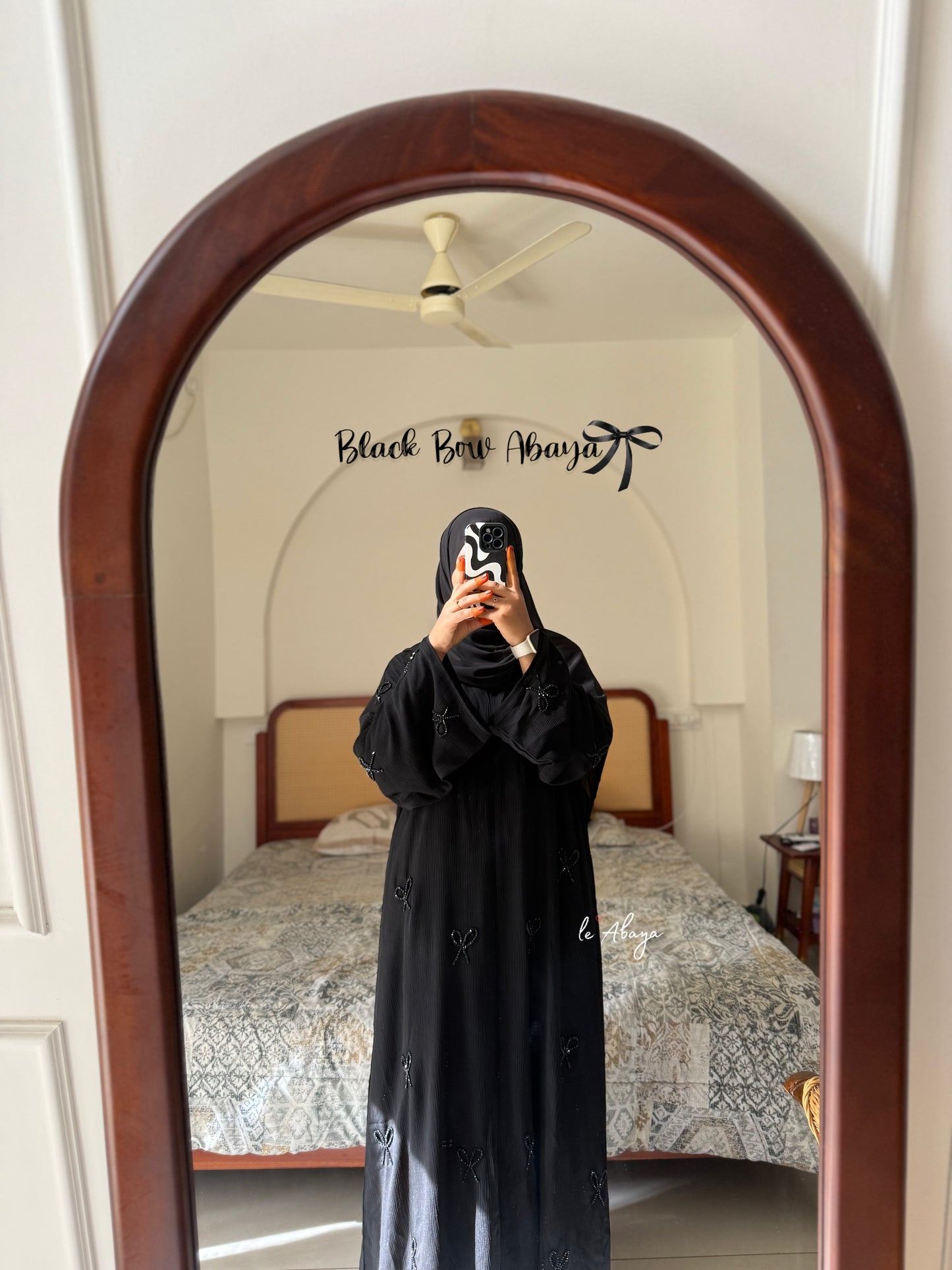 Black Bow Abaya