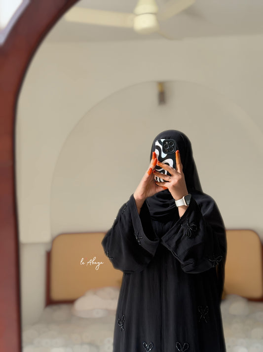 Black Bow Abaya