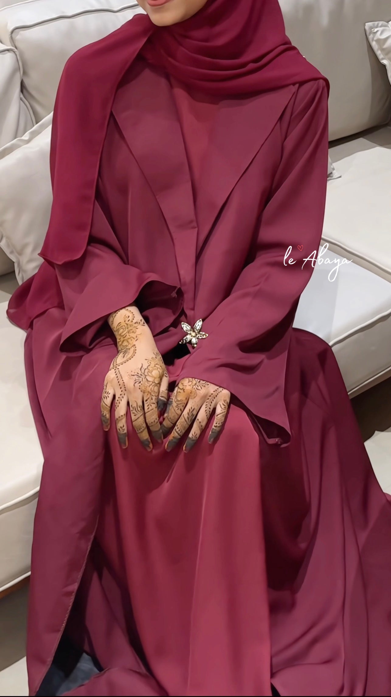 Burgundy coat