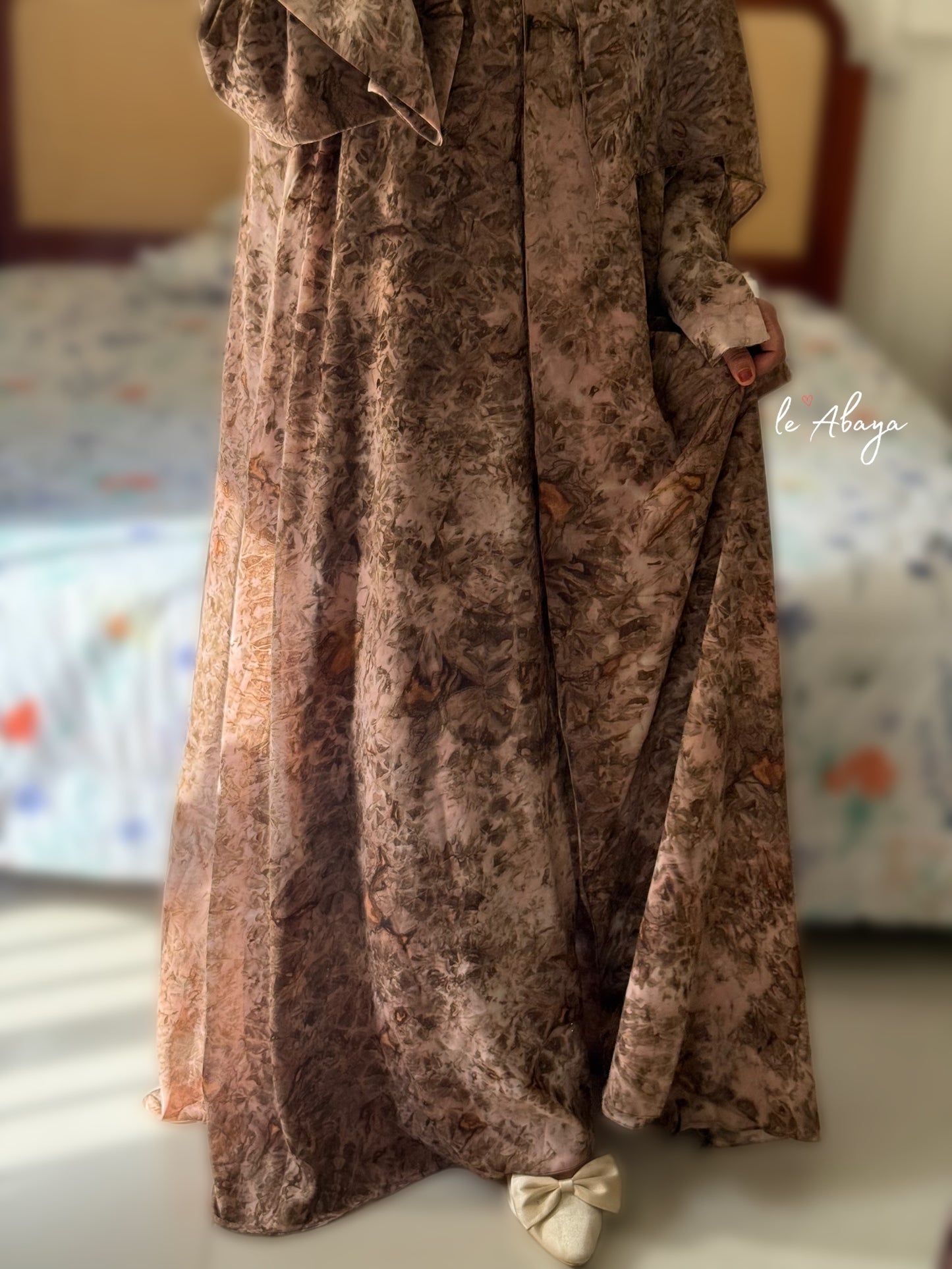 Marble Printed Abaya