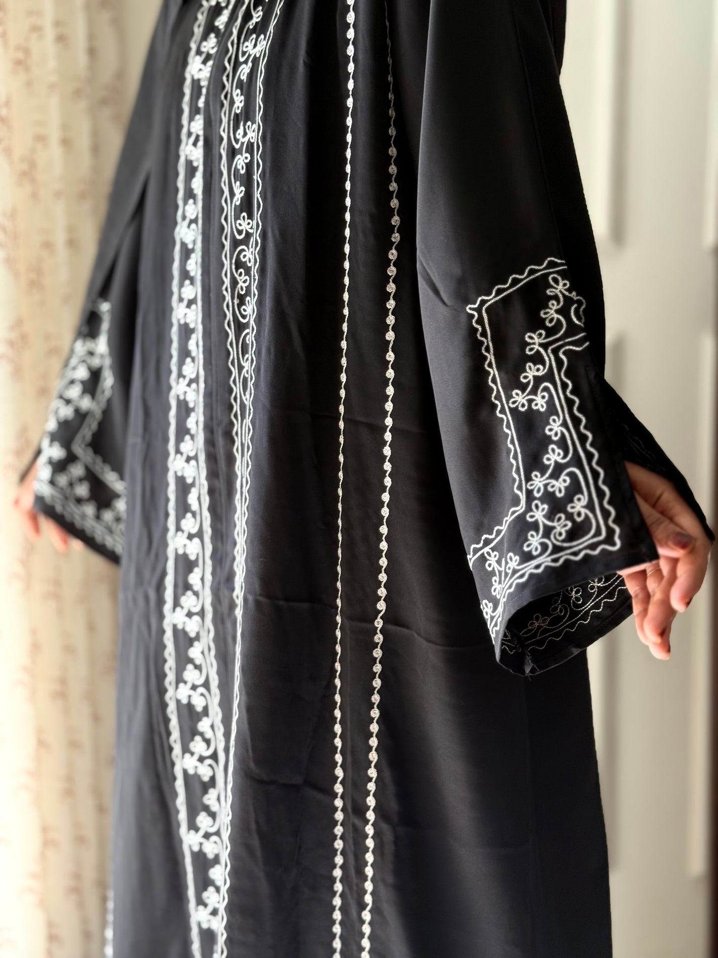 Black Embroidery Abaya