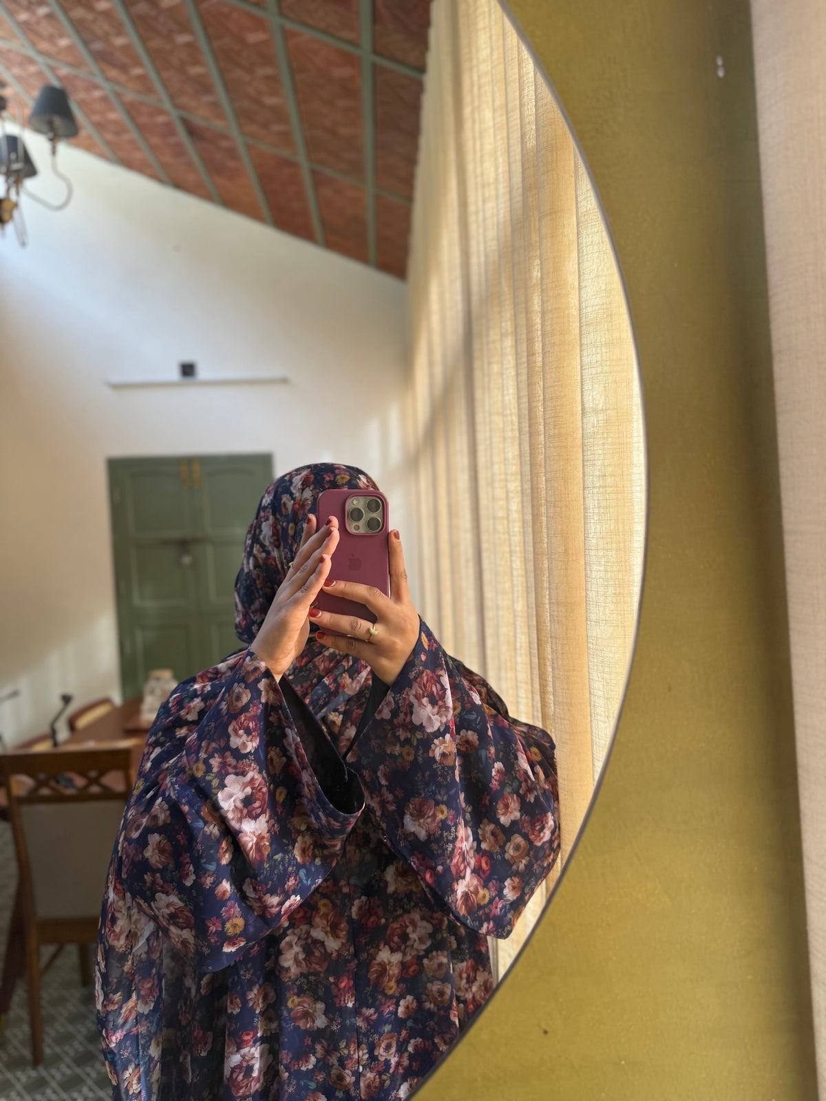 Floral Print Abaya