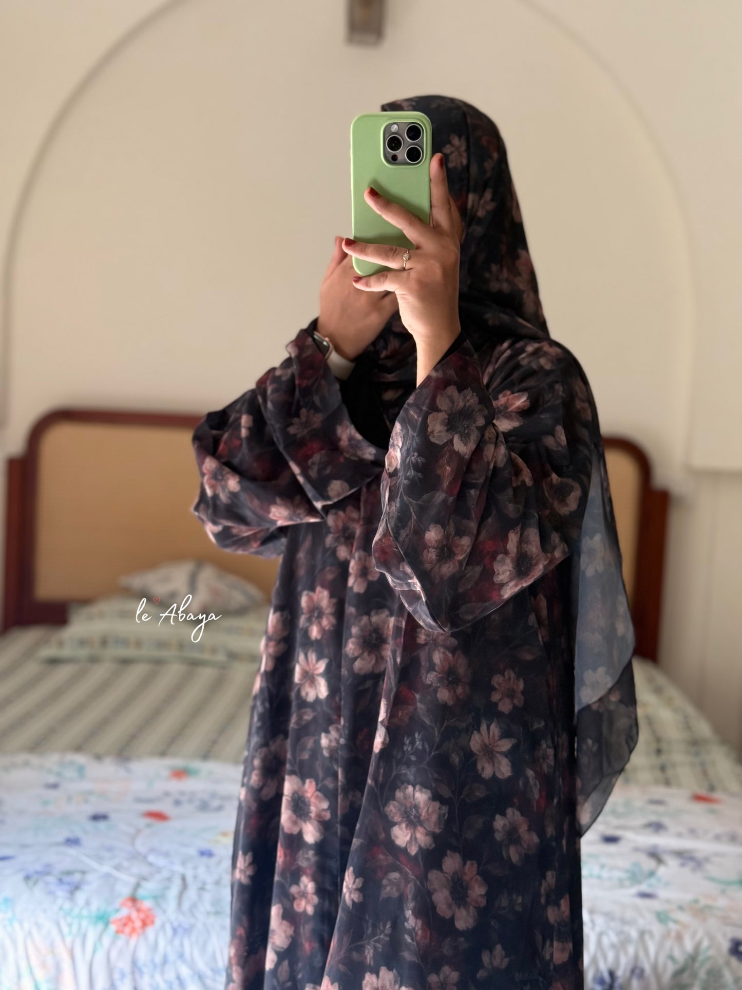 Floral Print Abaya