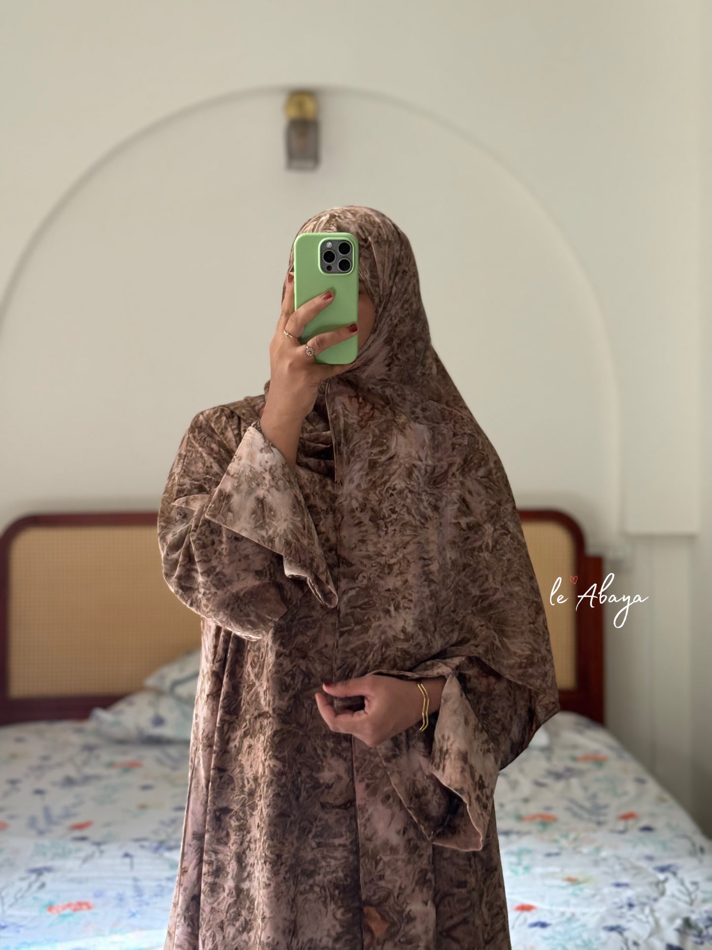 Marble Printed Abaya