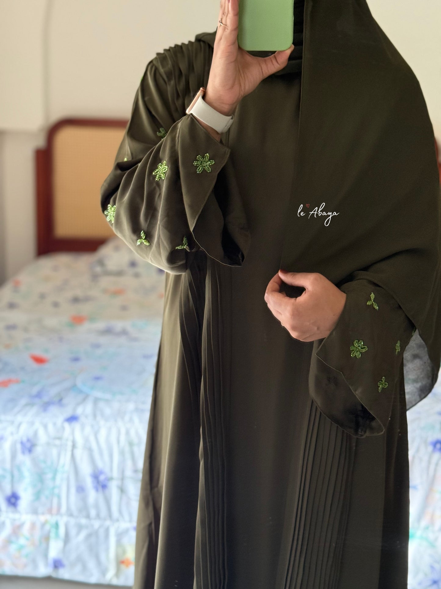 Olive Partywear abaya