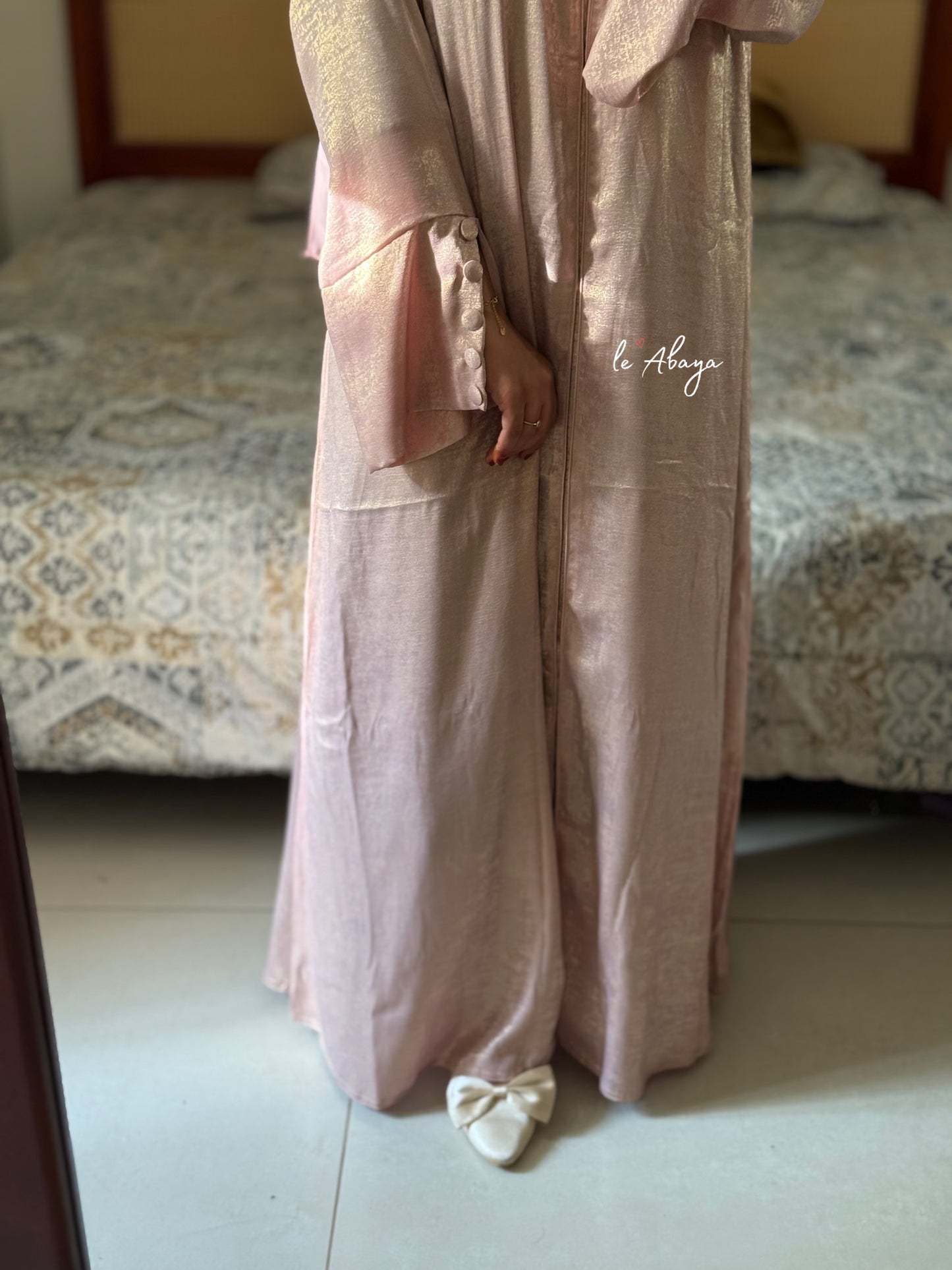 Mettalic Jacquard Abaya