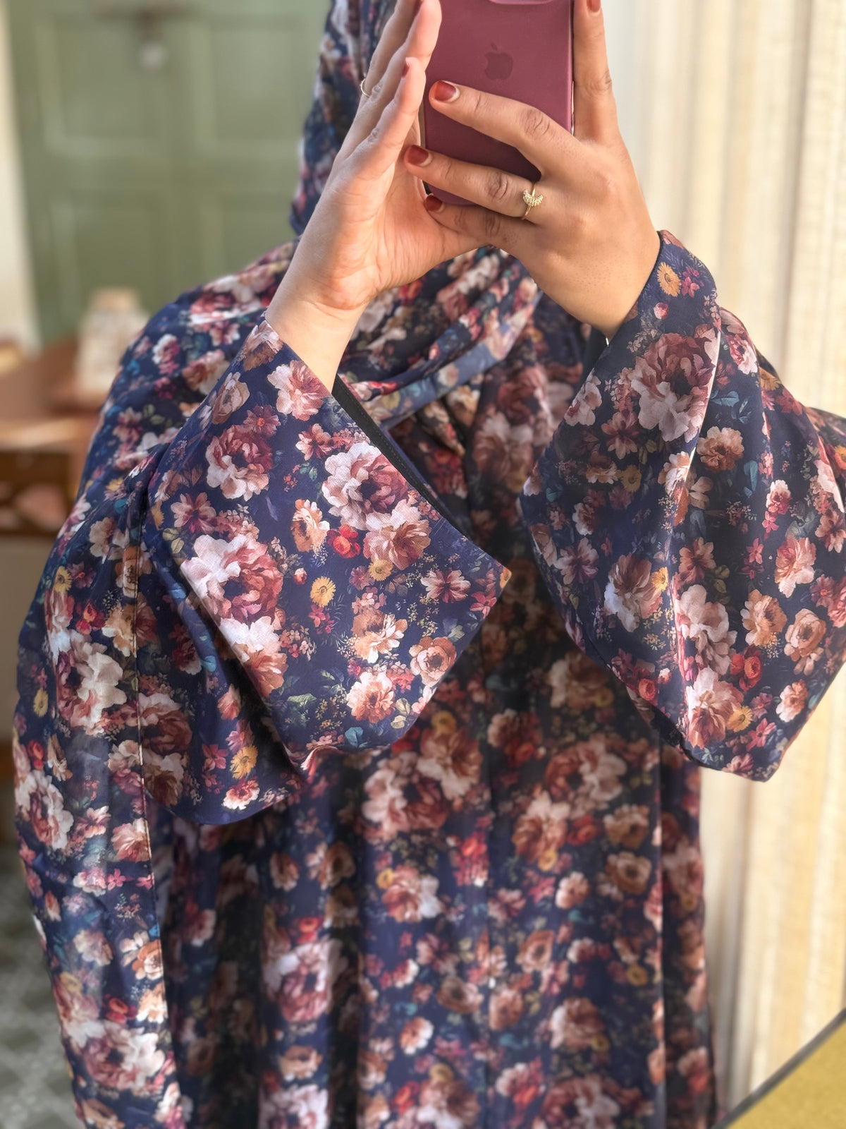 Floral Print Abaya