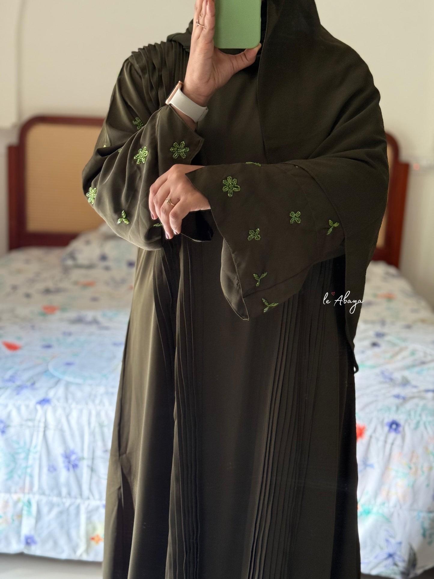 Olive Partywear abaya