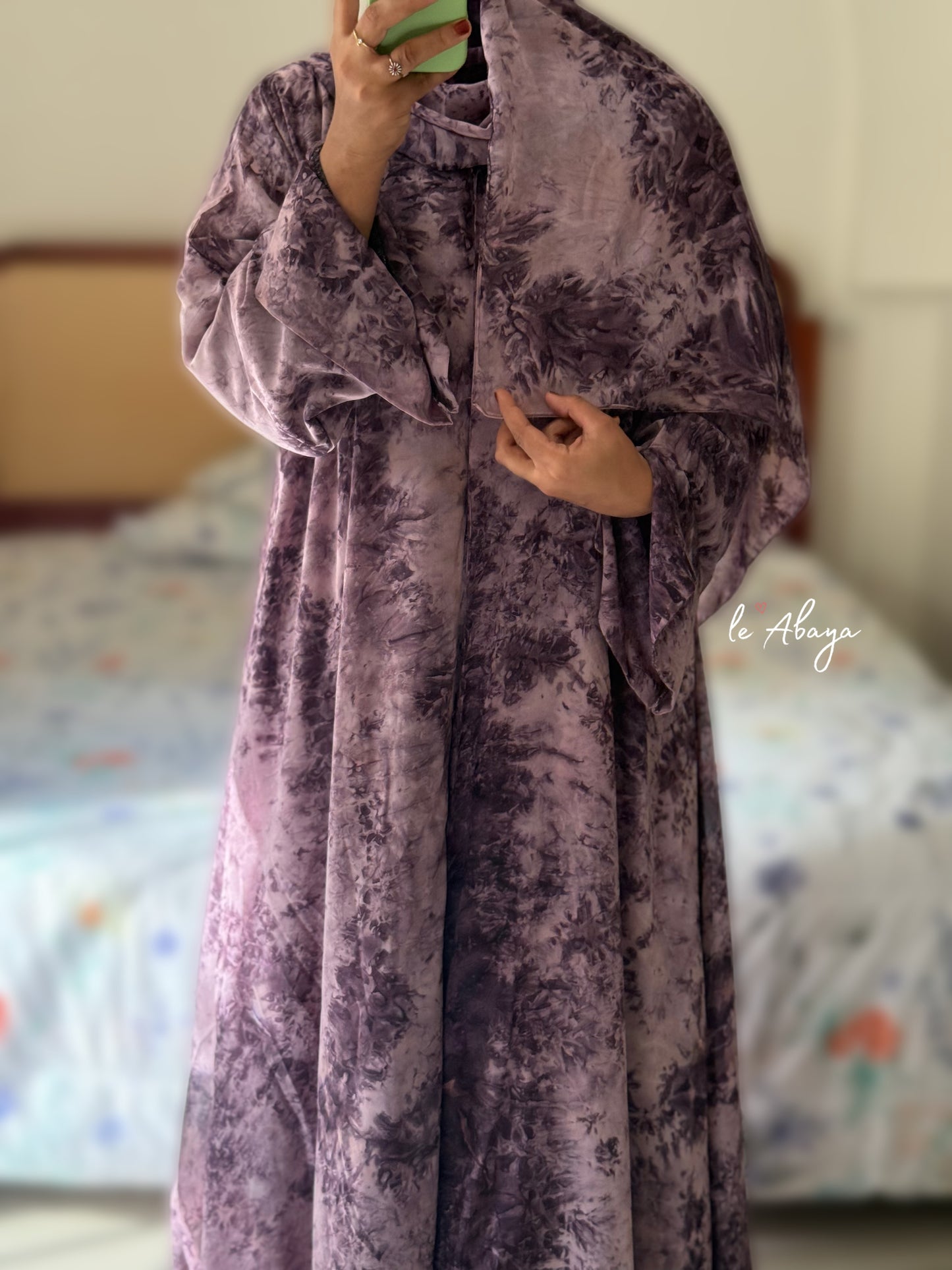 Marble Printed Abaya