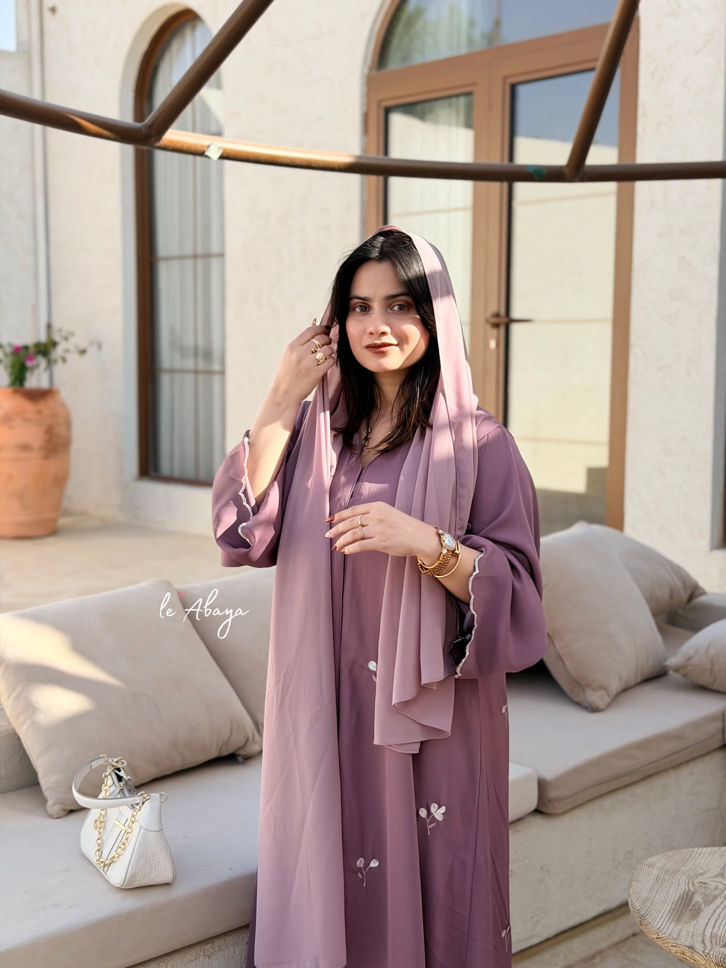Harsha floral Abaya
