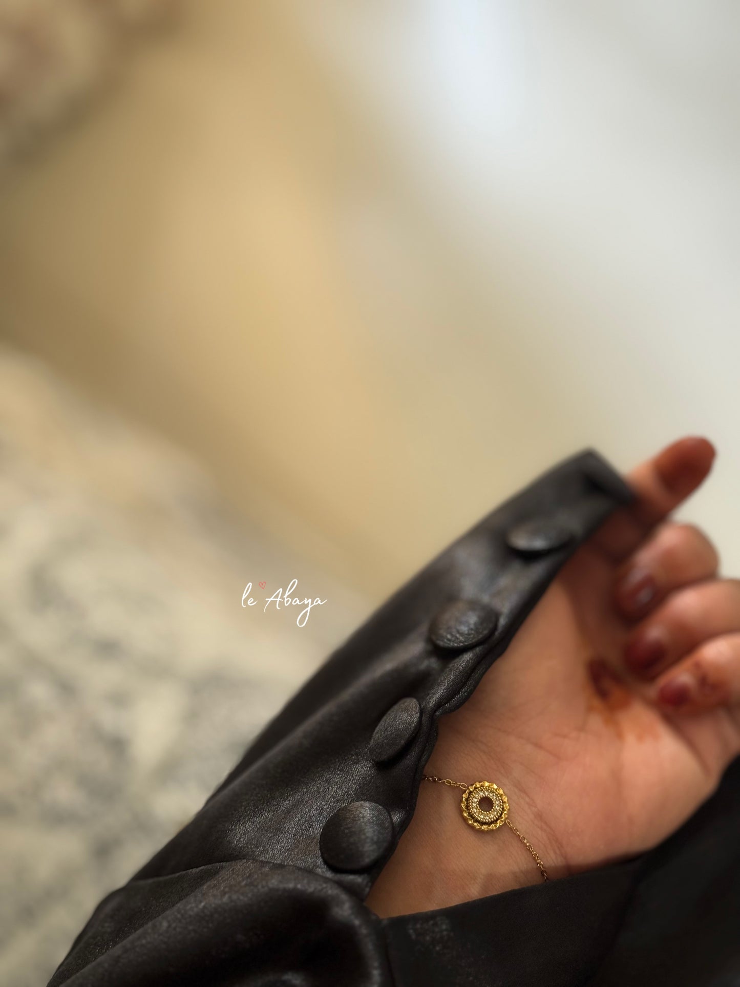Mettalic Jacquard Abaya