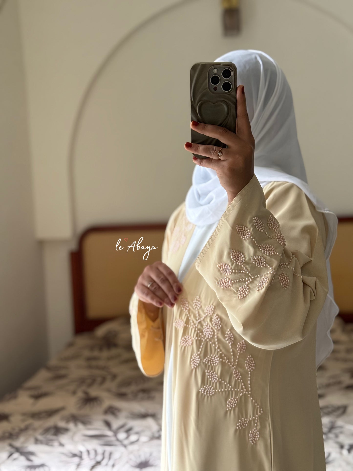 Butter yellow Abaya