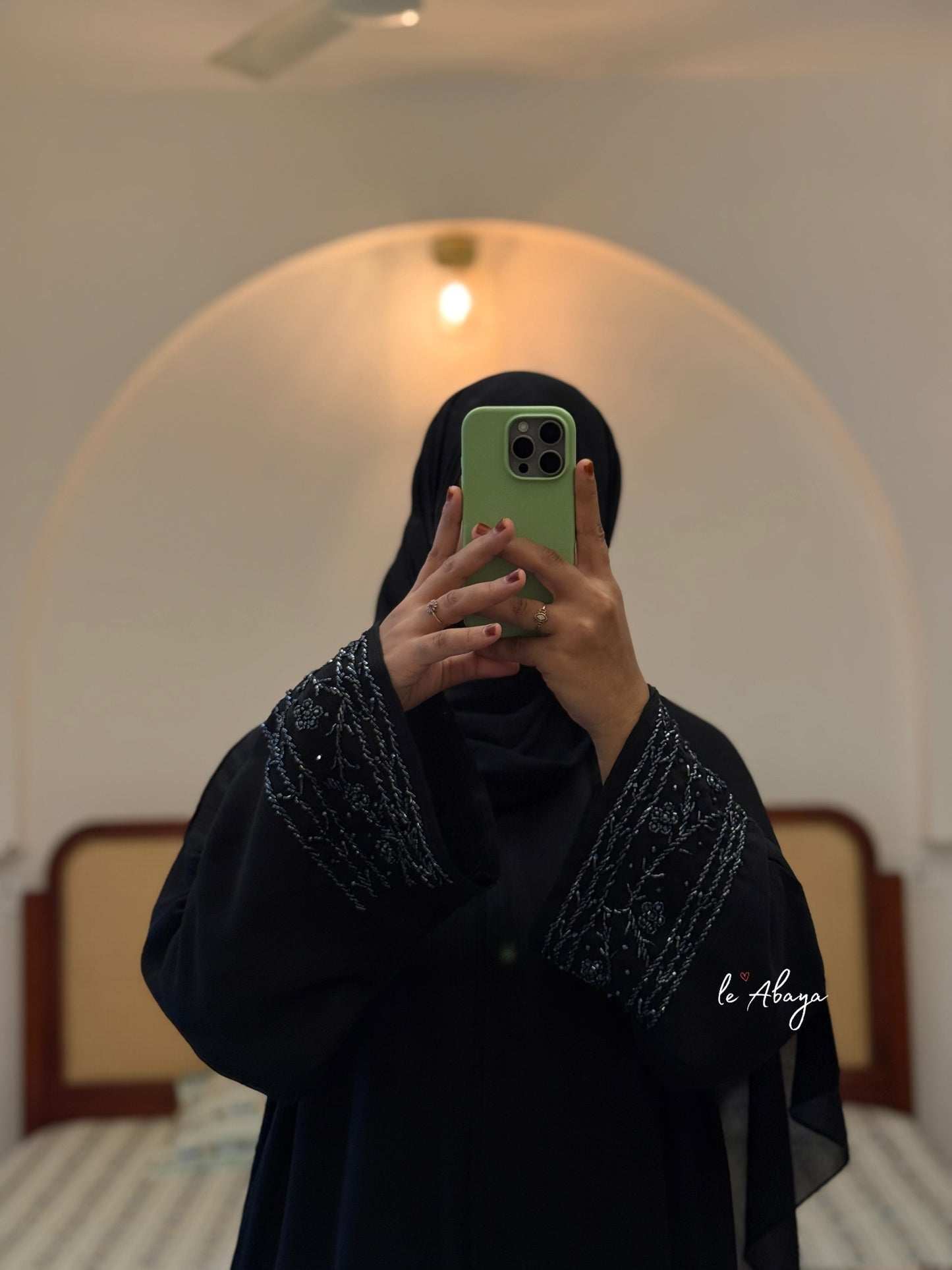 Budget Handwork Abaya