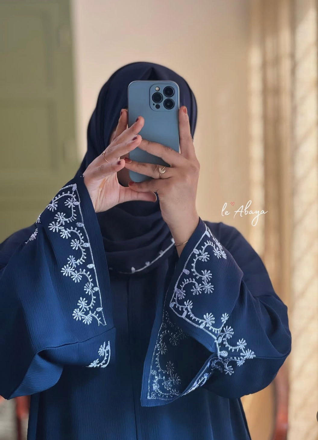 Navy Blue Abaya