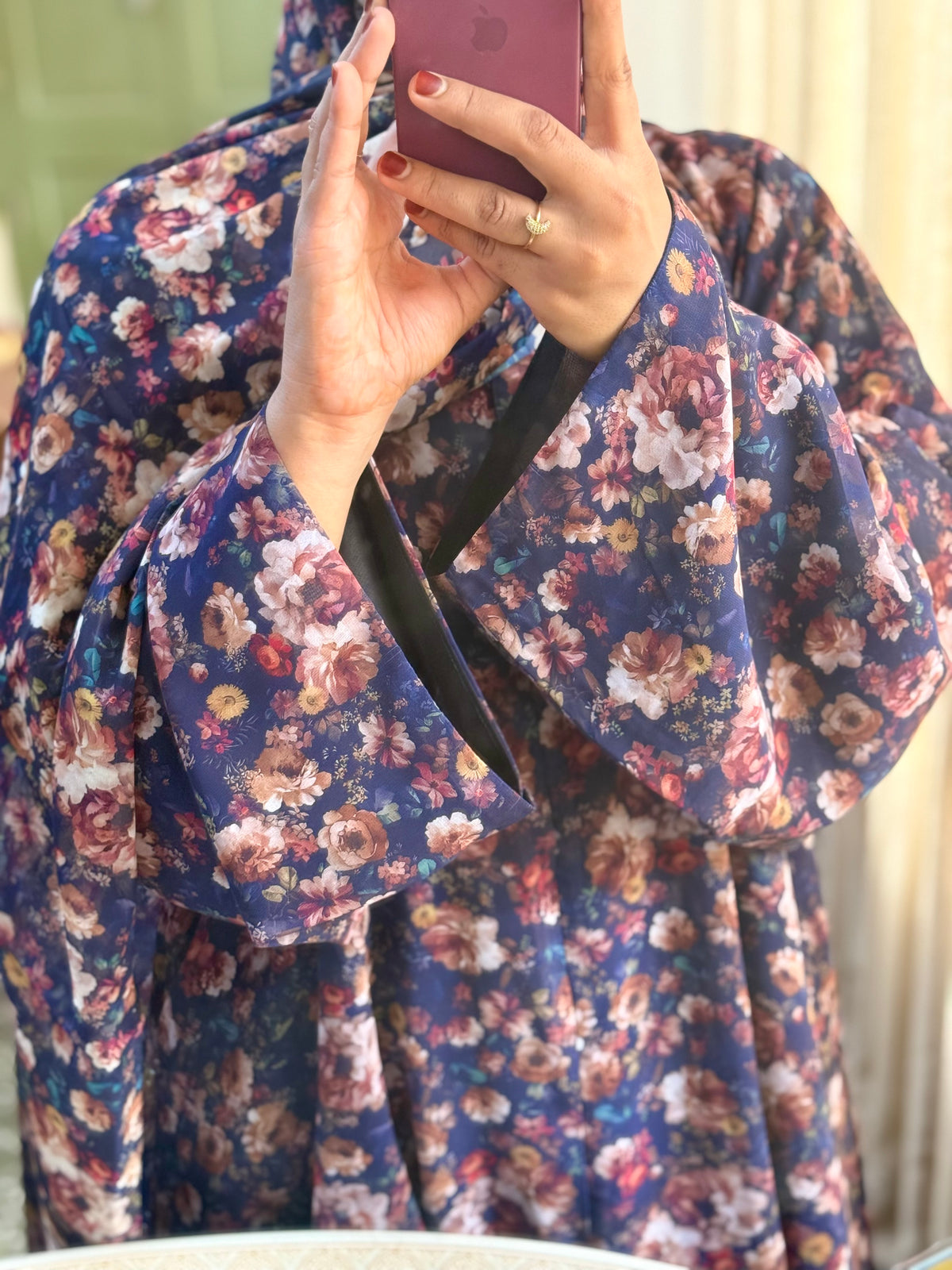 Floral Print Abaya