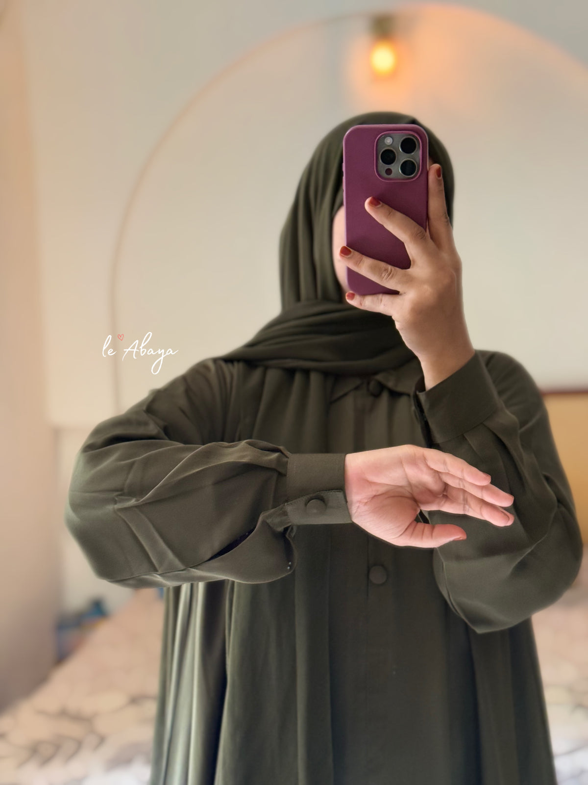 Army Flared Abaya