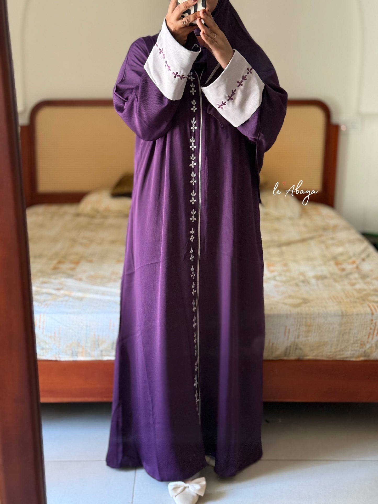 Purple Blossom Abaya