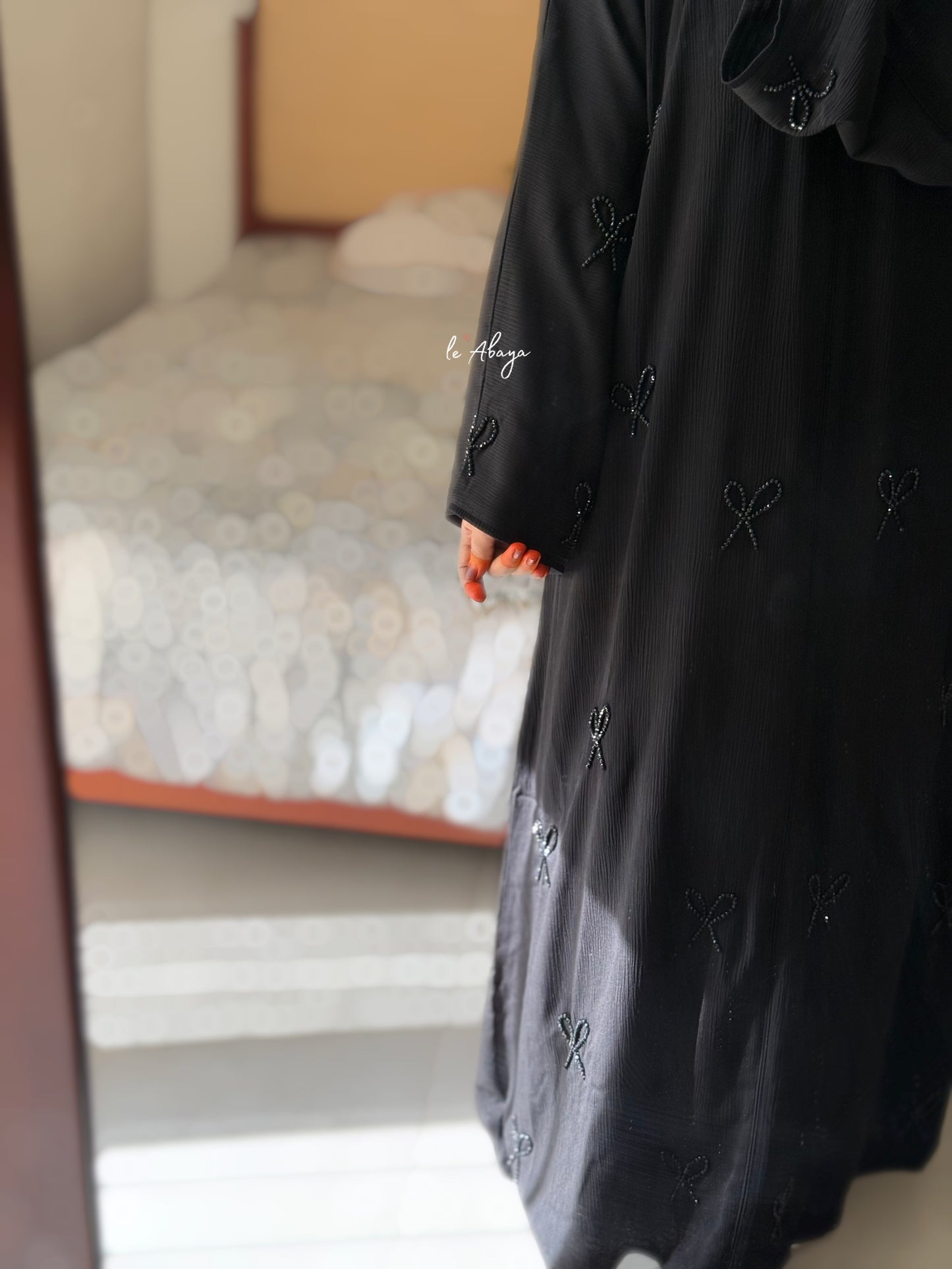 Black Bow Abaya