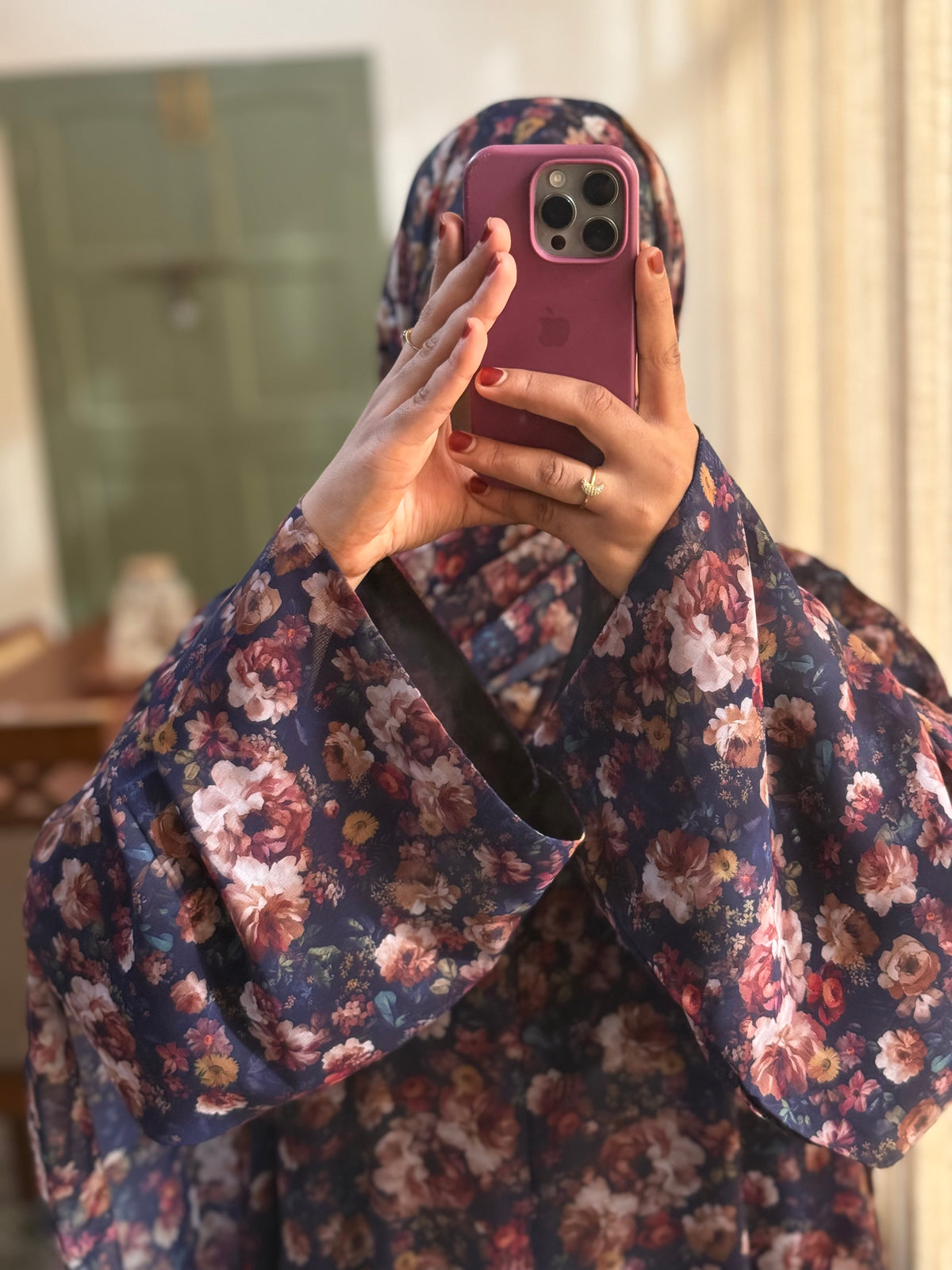 Floral Print Abaya