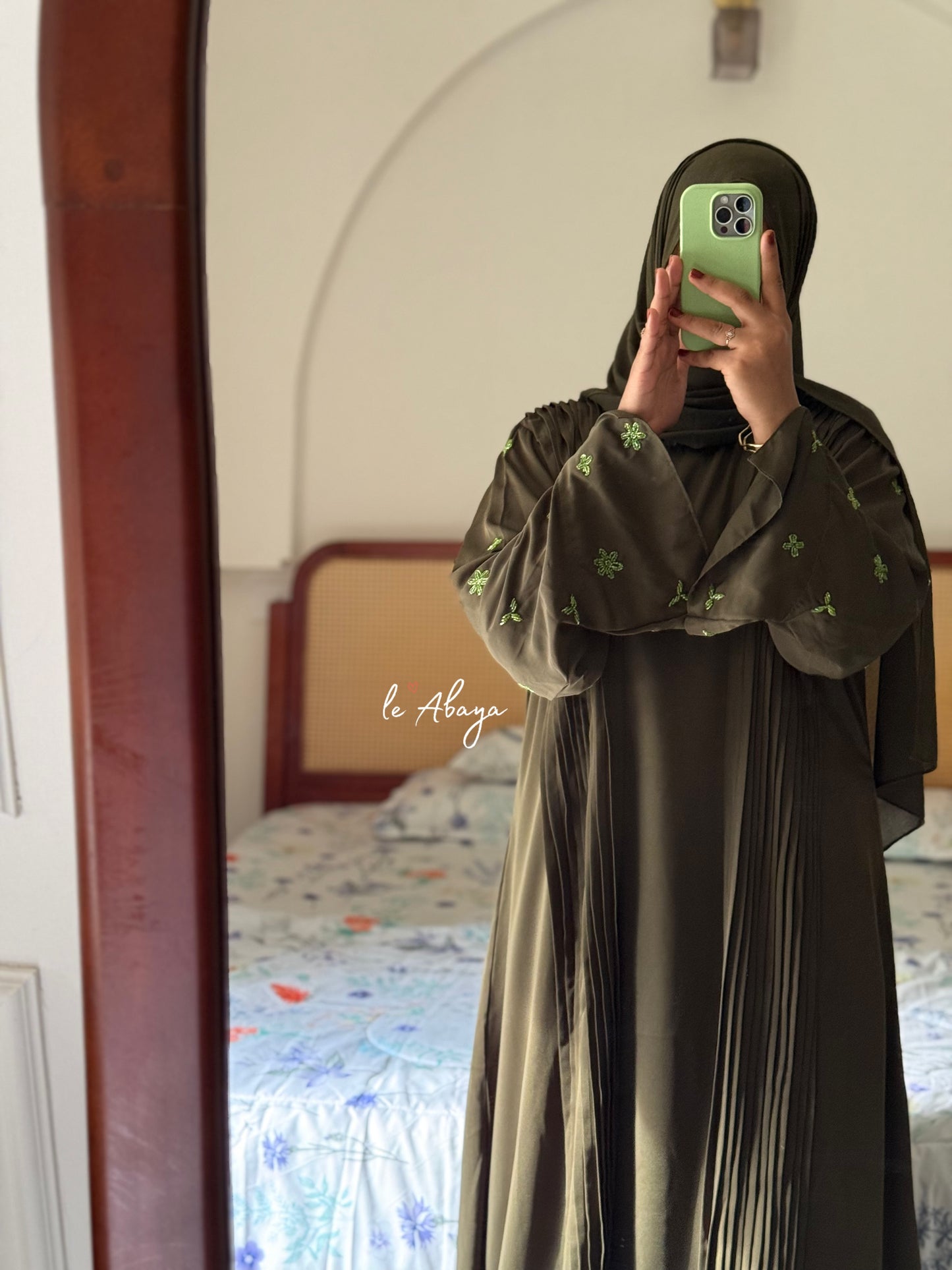 Olive Partywear abaya