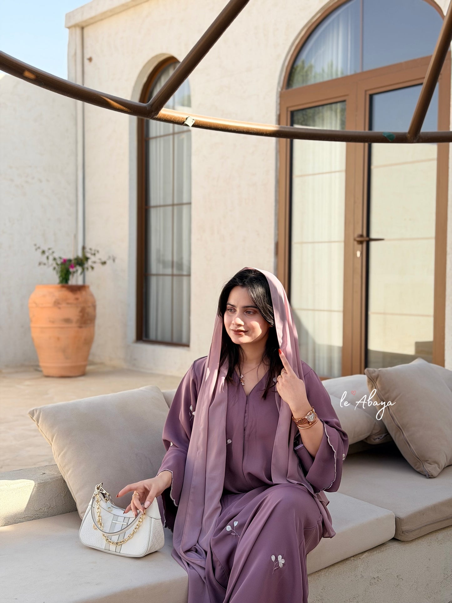 Harsha floral Abaya