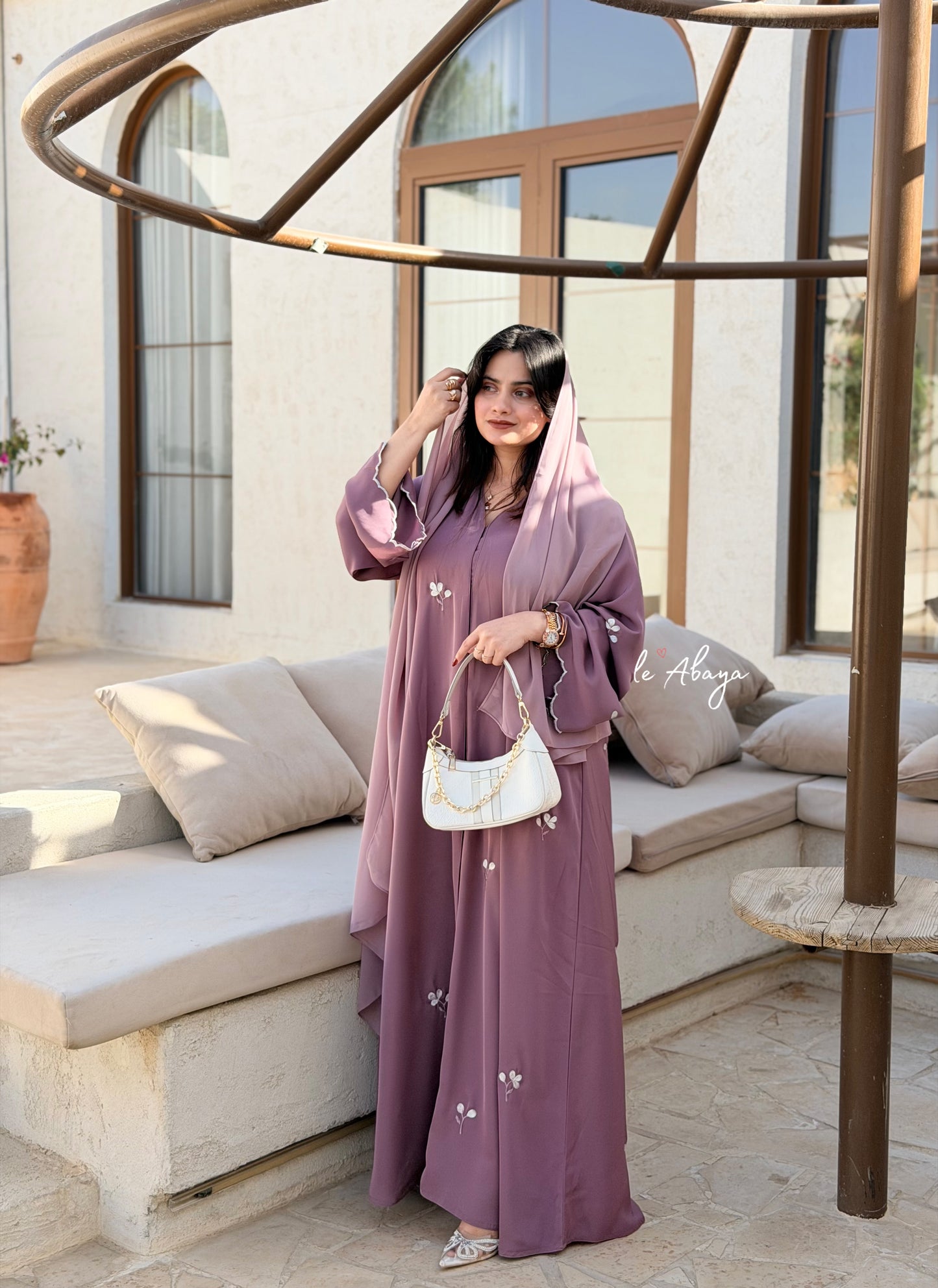 Harsha floral Abaya