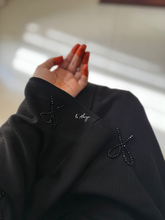 Black Bow Abaya