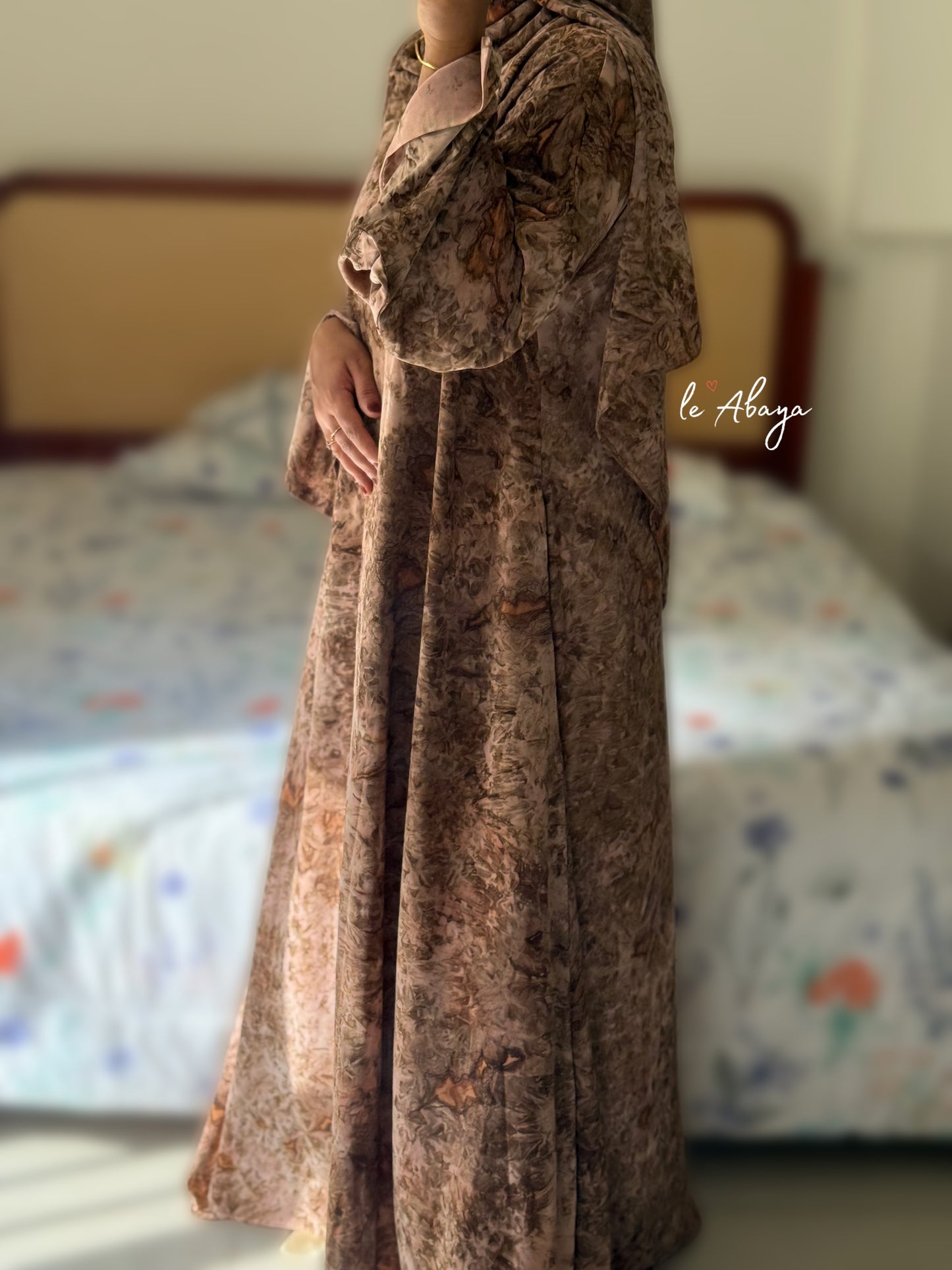 Marble Printed Abaya