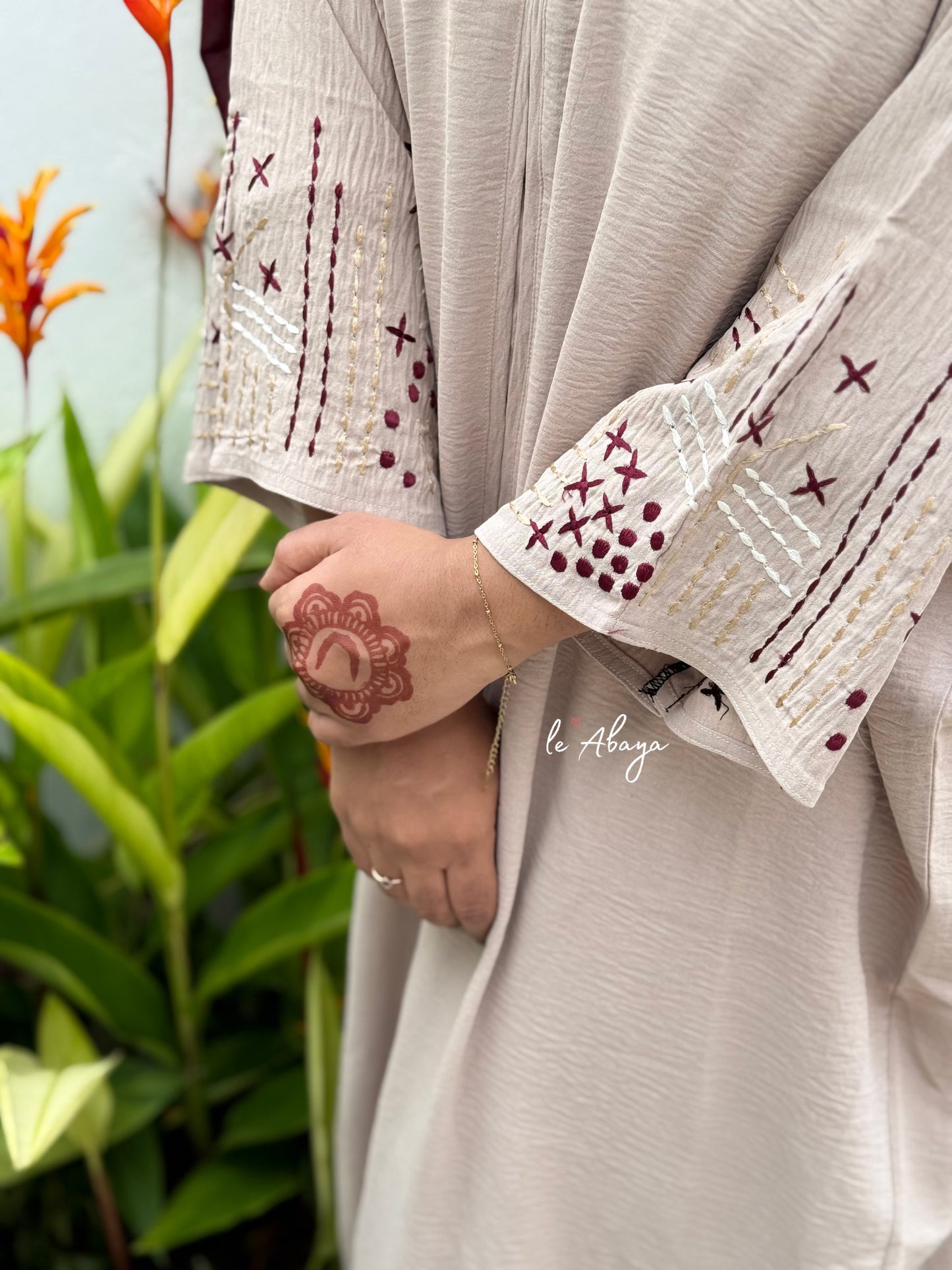Hand Embroidered Abaya