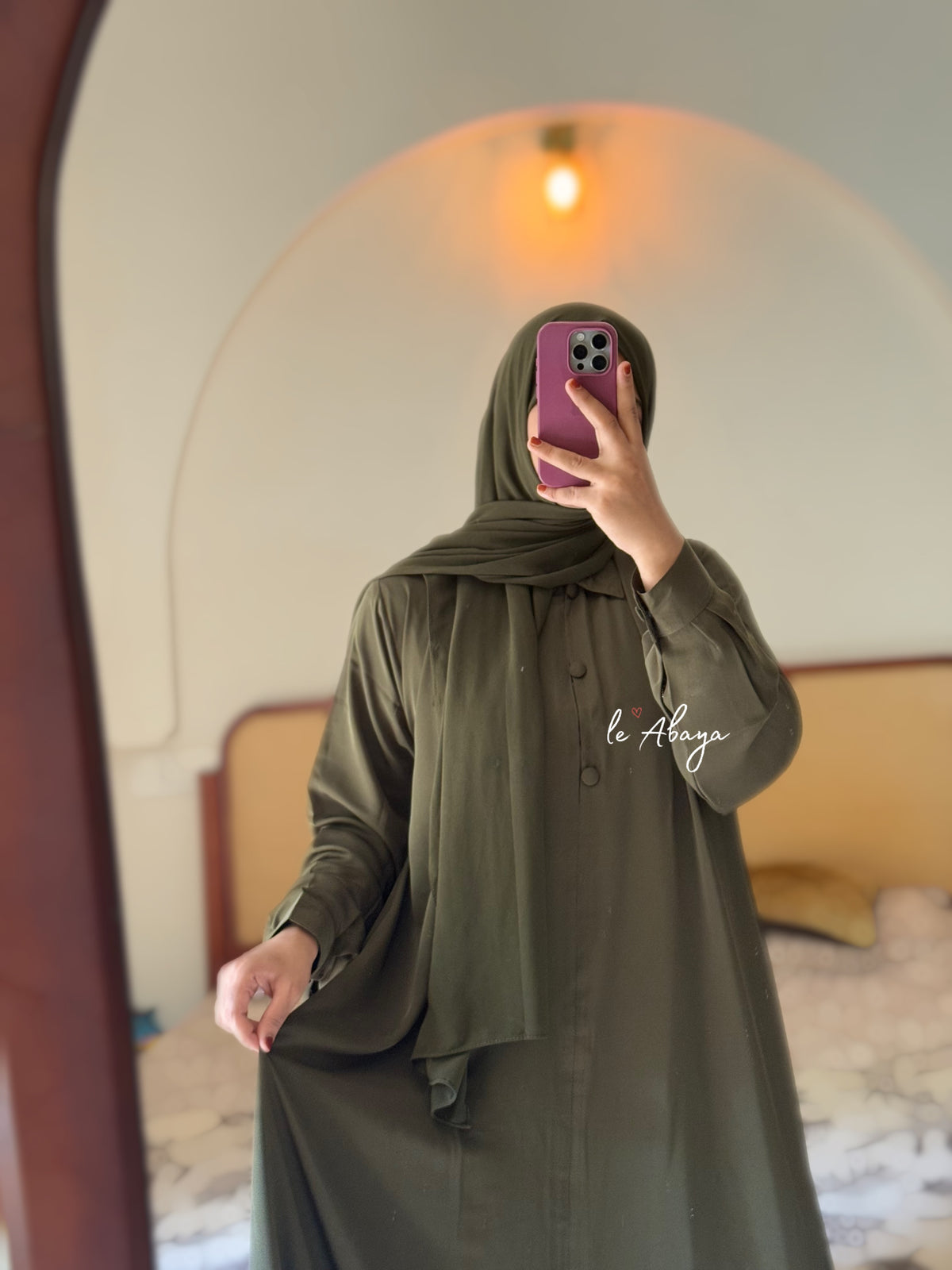 Army Flared Abaya